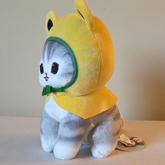 Mofusand Grey Cat With Yellow Frog Hoodie Round 1 Prize - Picture 2 of 11
